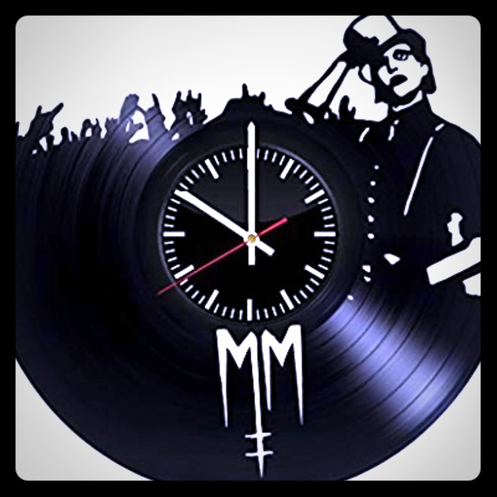 Marilyn Manson Vinyl Record Wall Clock